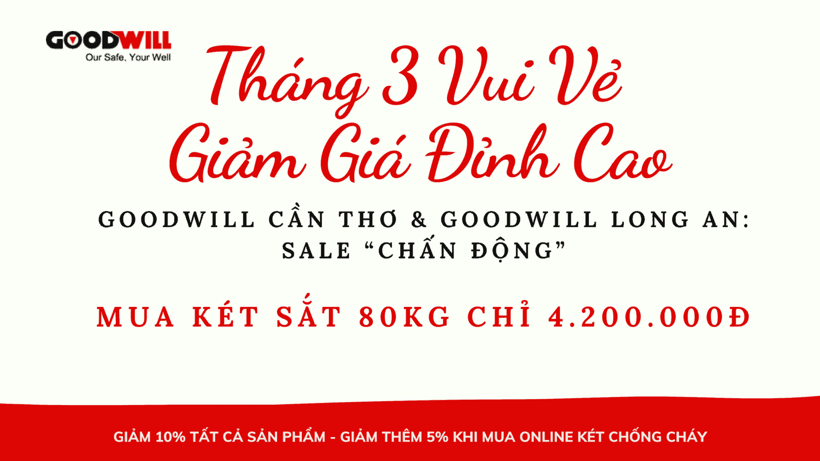 Ưu đãi mua két sắt Goodwill 