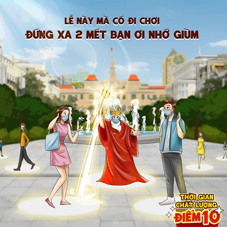 Nghỉ lễ không quên phòng dịch Covid-19