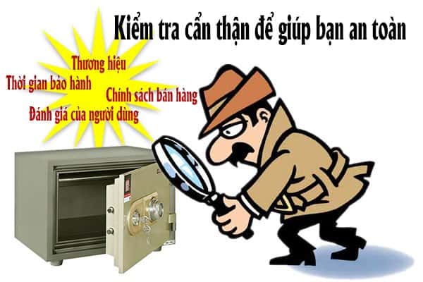 Cách kiểm tra cửa hàng bán két sắt uy tín