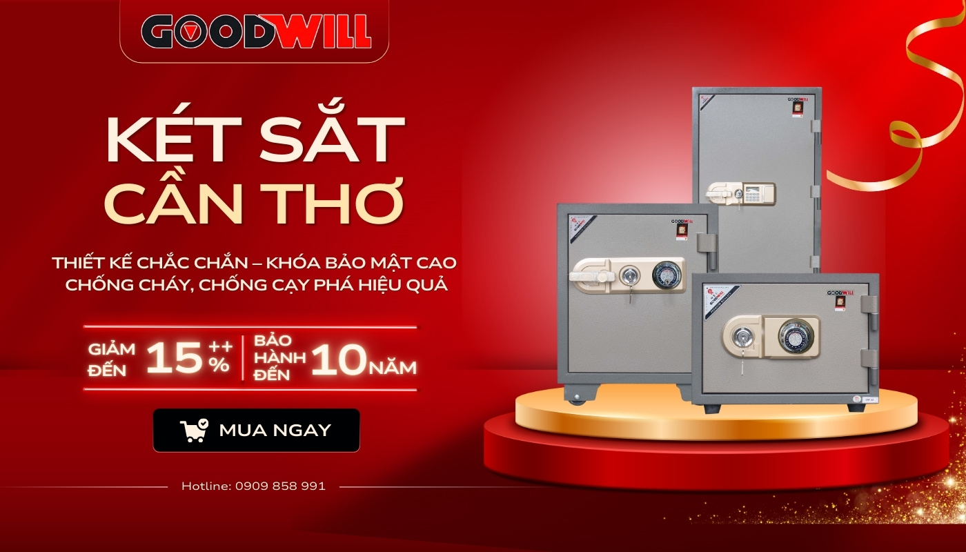 Cửa hàng két sắt Goodwill chính hãng tại Cần Thơ