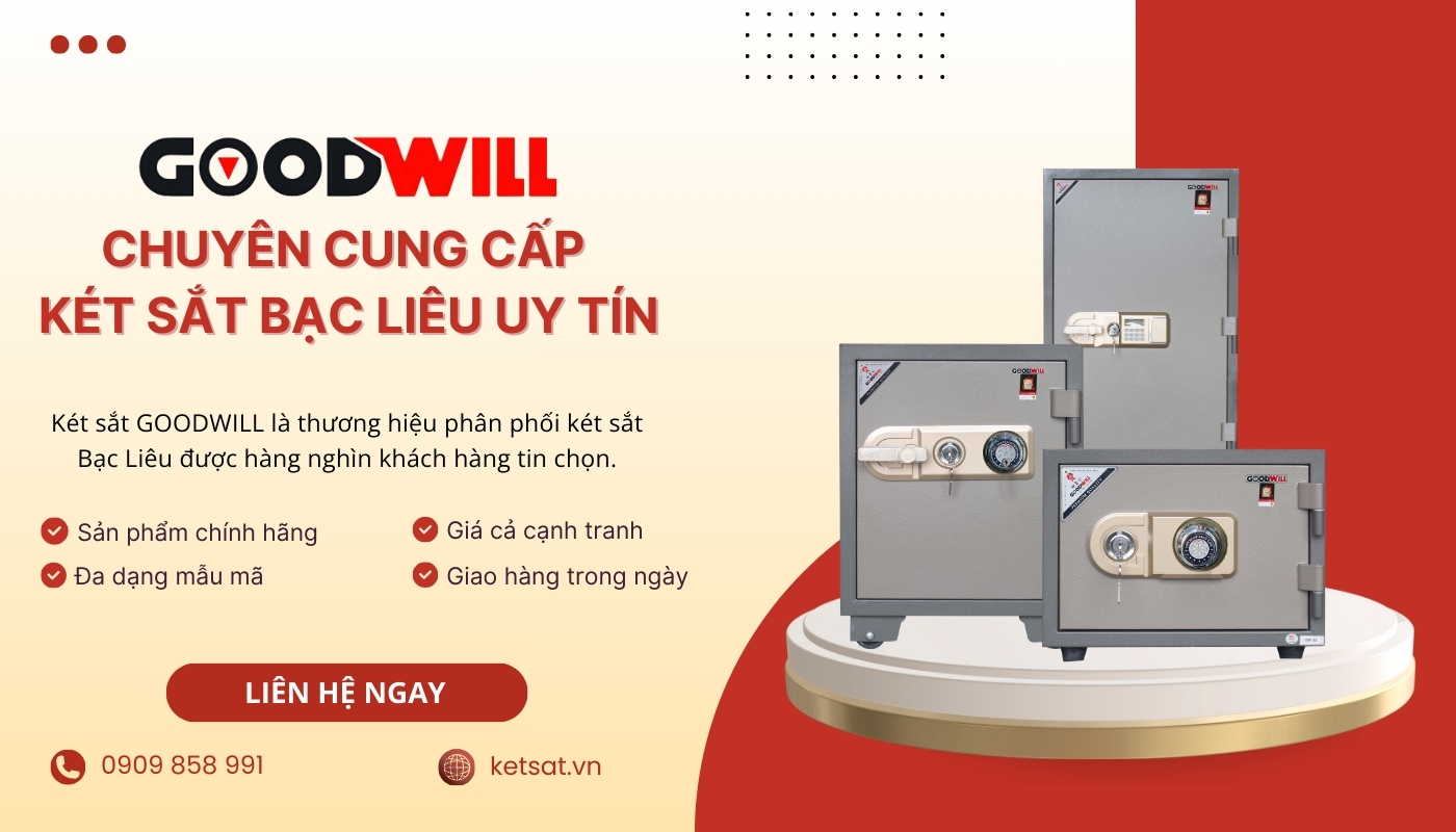 Địa chỉ bán két sắt tại Bạc Liêu uy tín