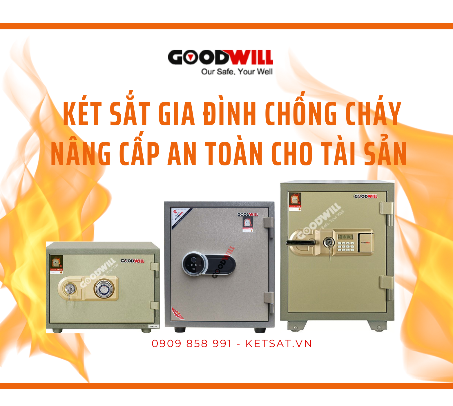 két sắt gia đình chống cháy