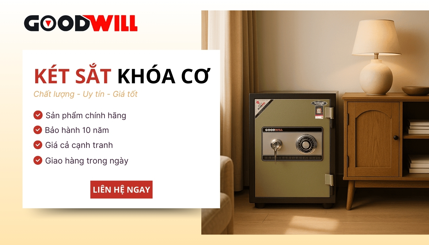 Goodwill là địa chỉ tin cậy để chọn mua két sắt khóa cơ cao cấp