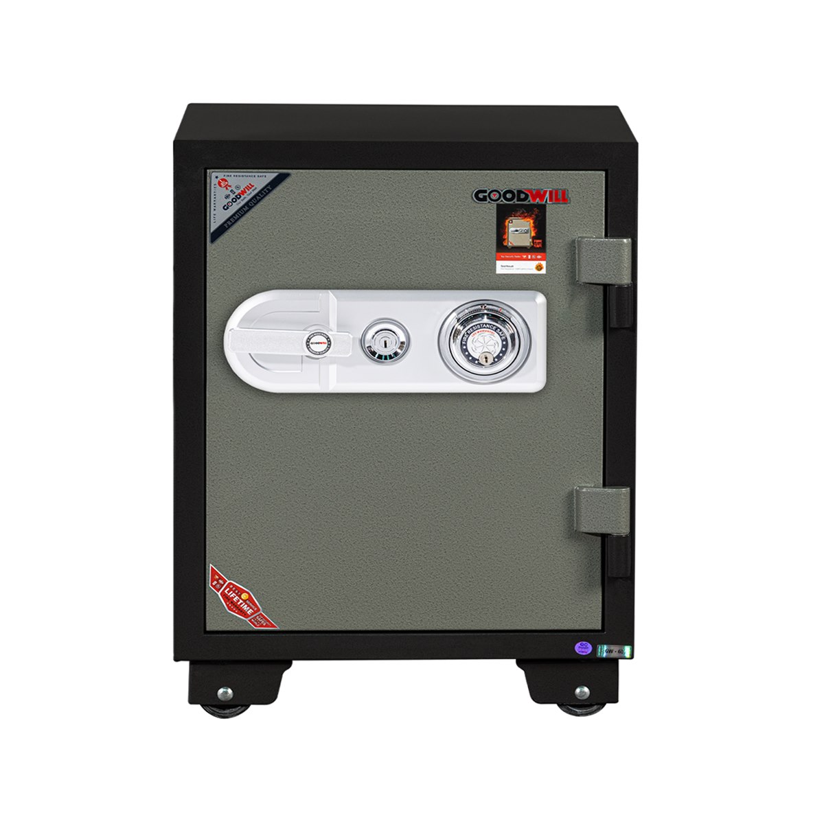 Két sắt GOODWILL GC-60 nặng 100kg dùng khoá cơ, không cần pin