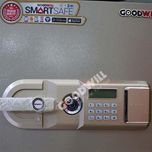 Mặt trước của chiếc két sắt thông minh goodwill