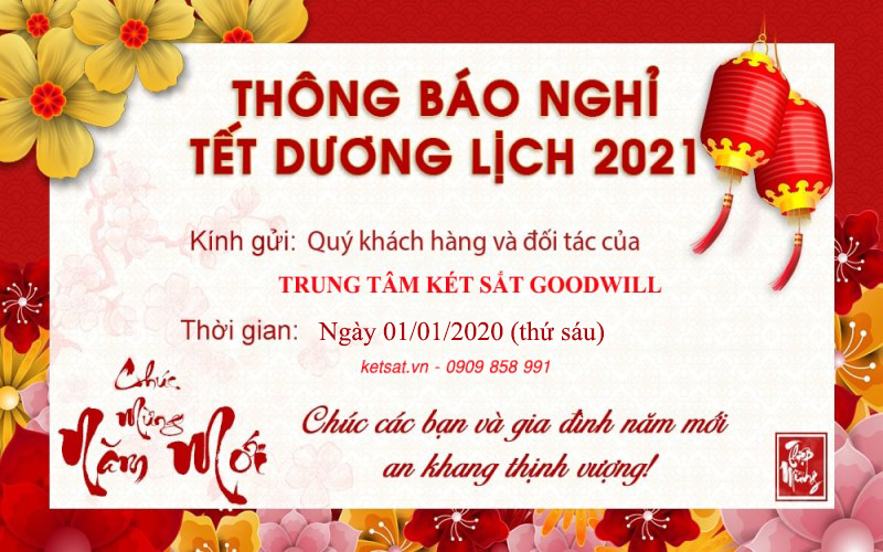 két sắt goodwill nghỉ tết dương lịch 2021