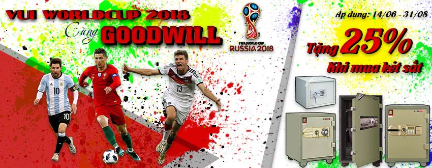 Sôi động cùng worldcup 2018 với két sắt Goodwill
