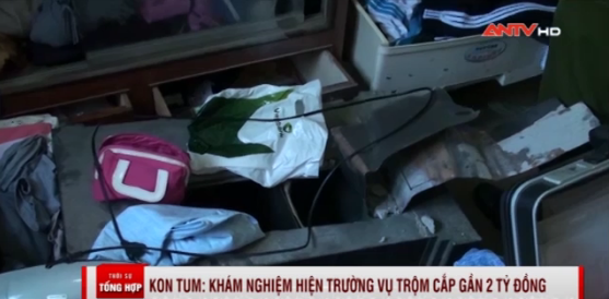 Vụ trộm két sắt tại Kon Tum