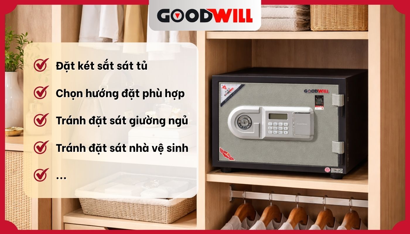 Hướng dẫn đặt két sắt trong tủ quần áo hợp phong thủy, tăng vượng khí
