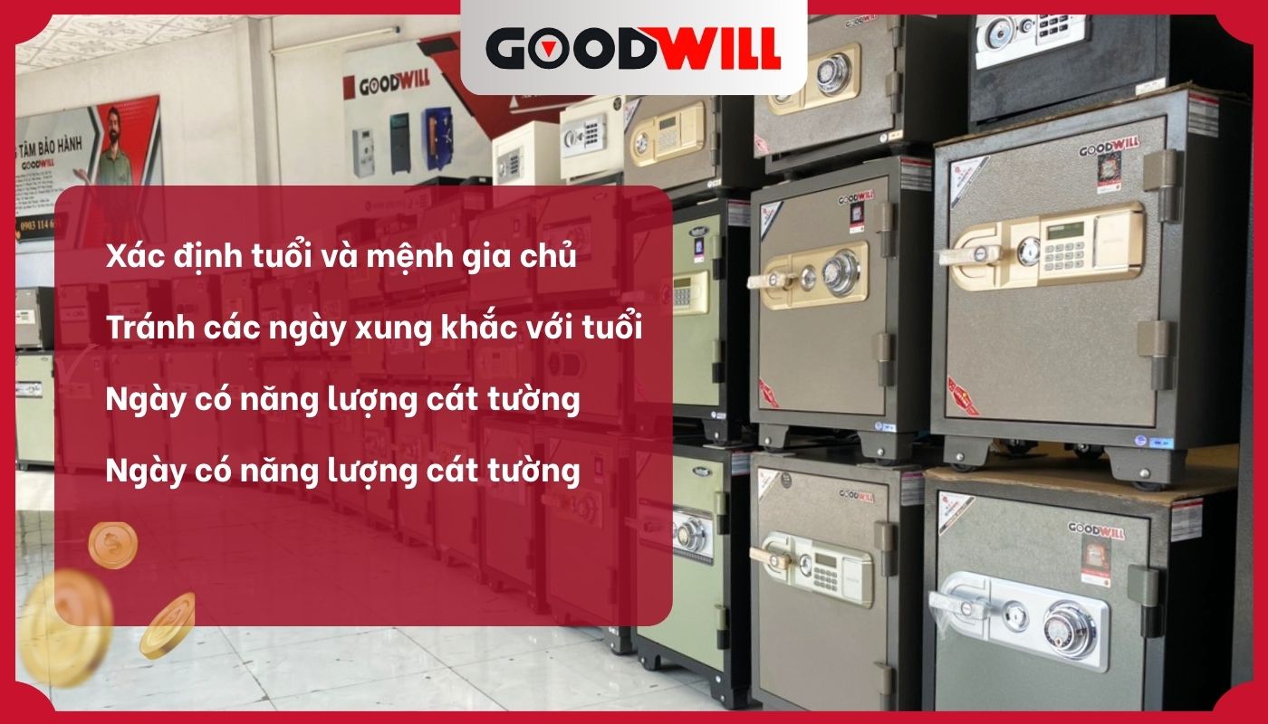 Nguyên tắc quan trọng khi chọn ngày tốt mua két sắt