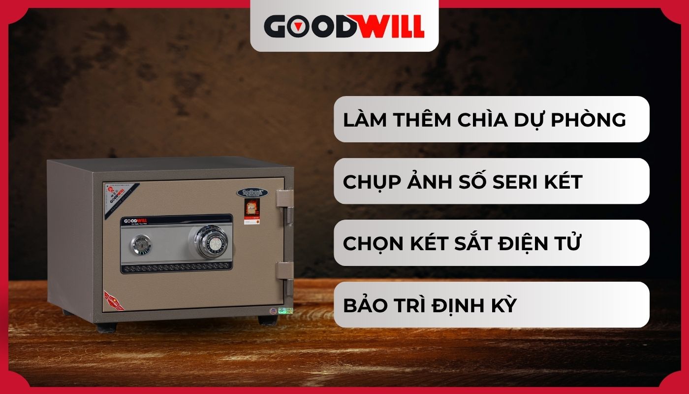 Cách phòng tránh mất chìa khóa két sắt