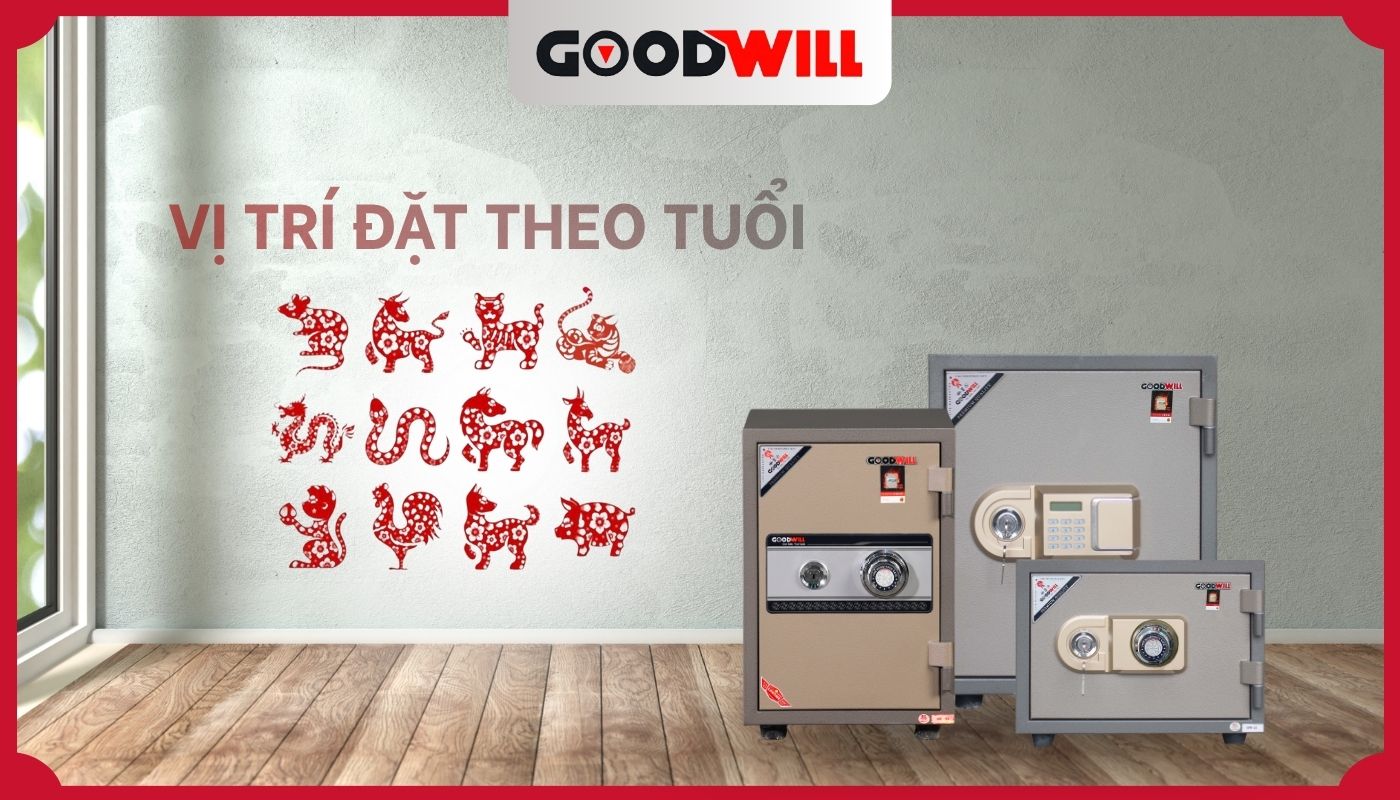 Vị trí đặt két sắt trong phòng làm việc theo tuổi