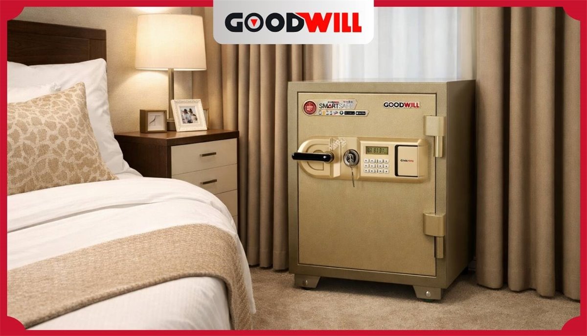 Két sắt thông minh Goodwill kết nối Wi-Fi và điều khiển bằng điện thoại