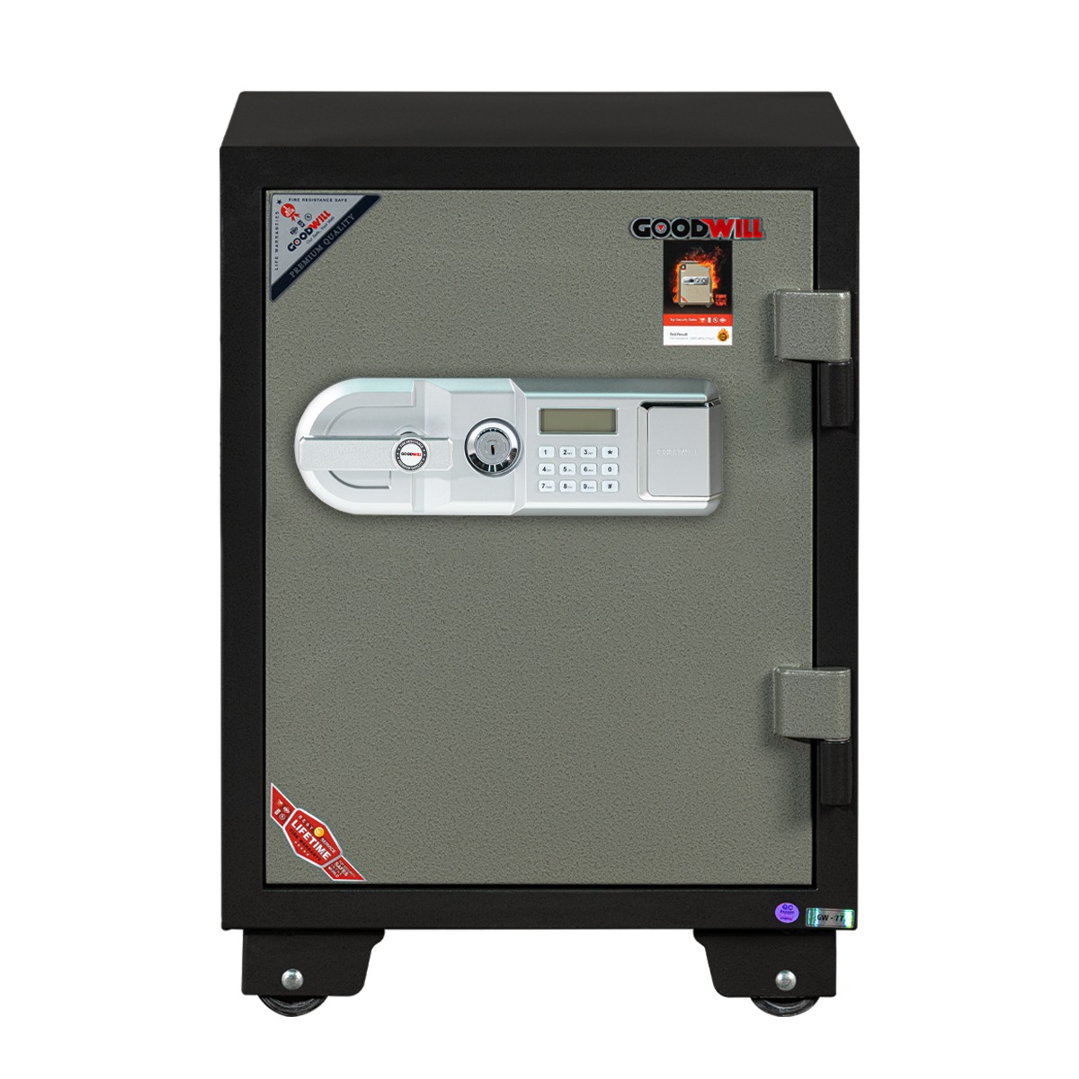 két sắt GD-77 nặng 140kg có bánh xe để đẩy trên mặt sàn phẳng