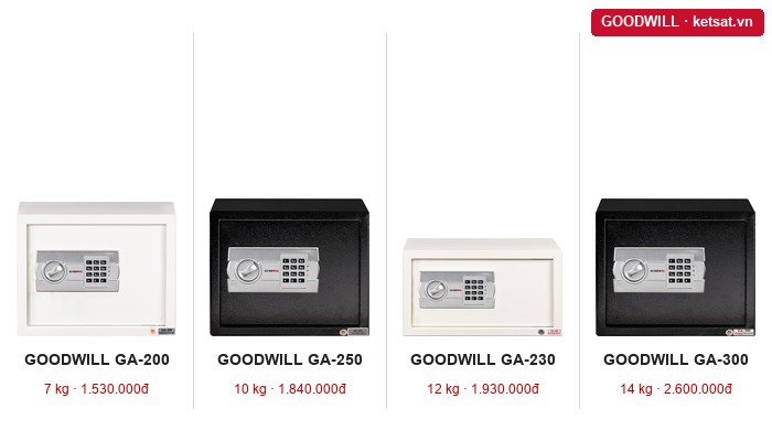 két sắt mini loại nào tốt: bốn cỡ GA-200, GA-250, GA-230 và GA-300